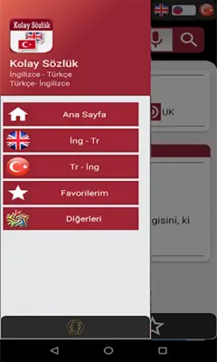 Kolay Sözlük İngilizce Türkçe android App screenshot 3